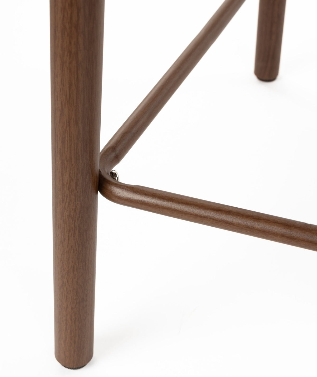 Chaise de bar en tissu beige et métal marron 65cm Léo - The Cool Republic - The Cool Republic