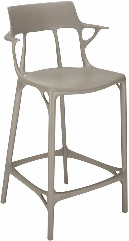 Chaise de bar grise 65 cm A.I - Kartell - The Cool Republic