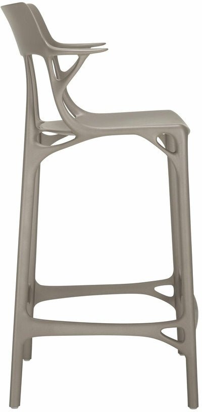 Chaise de bar grise 65 cm A.I - Kartell - The Cool Republic
