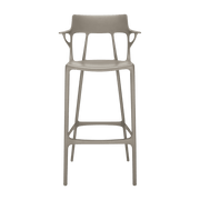 Grey bar stool 75 cm A. I - Kartell - The Cool Republic