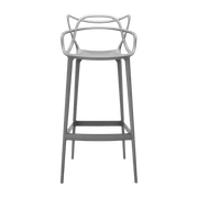 Chaise de bar grise 75 cm Masters - Kartell - The Cool Republic