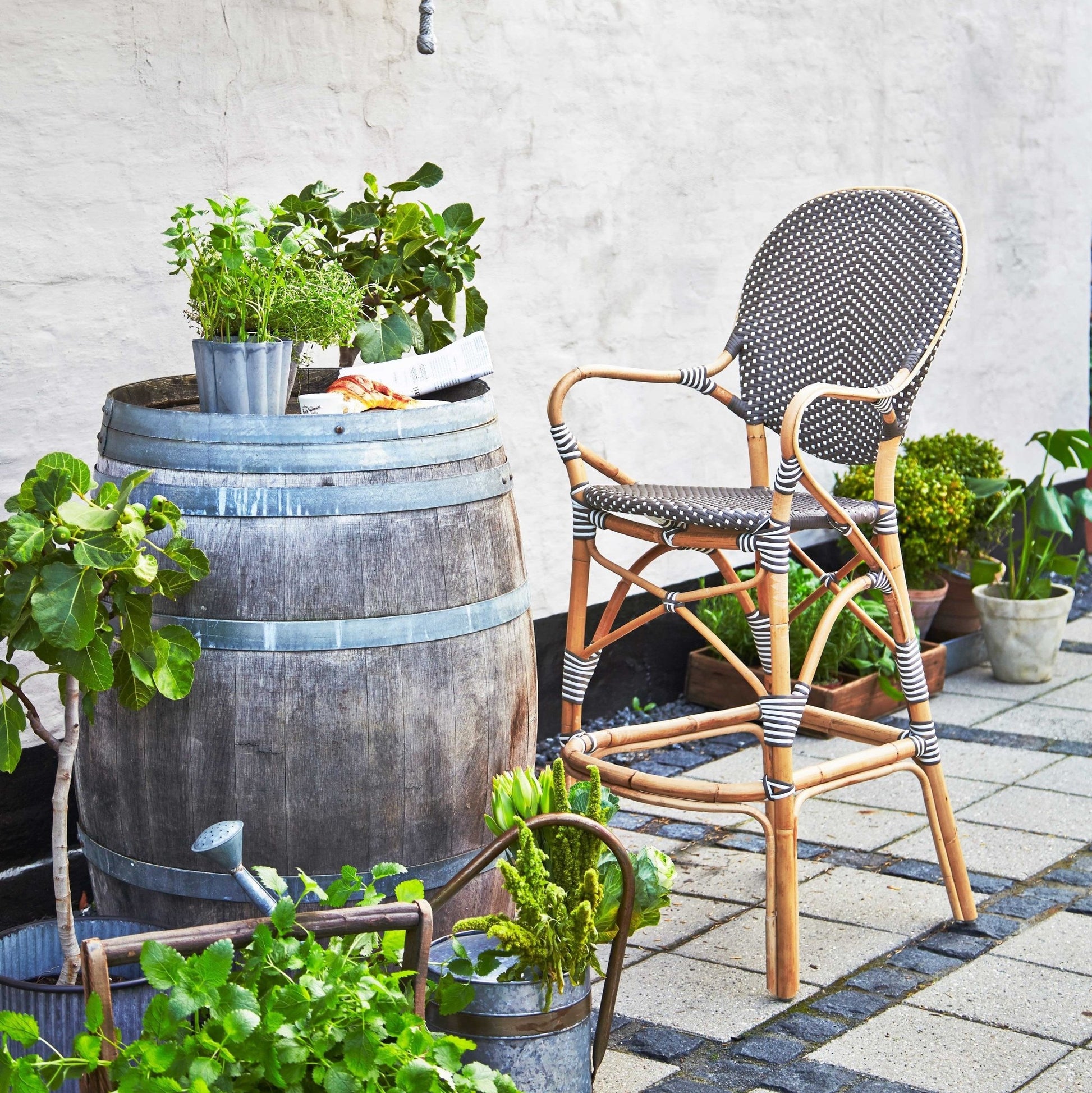 Chaise de bar marron Isabelle - Sika Design - The Cool Republic