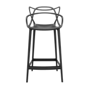 Chaise de bar noire 65 cm Masters - Kartell - The Cool Republic