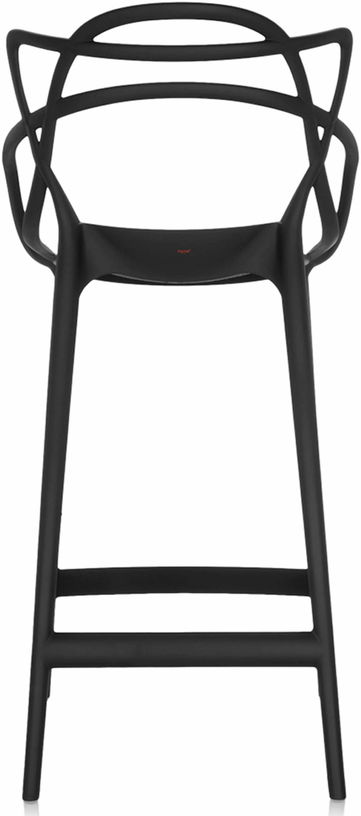 Chaise de bar noire 65 cm Masters - Kartell - The Cool Republic