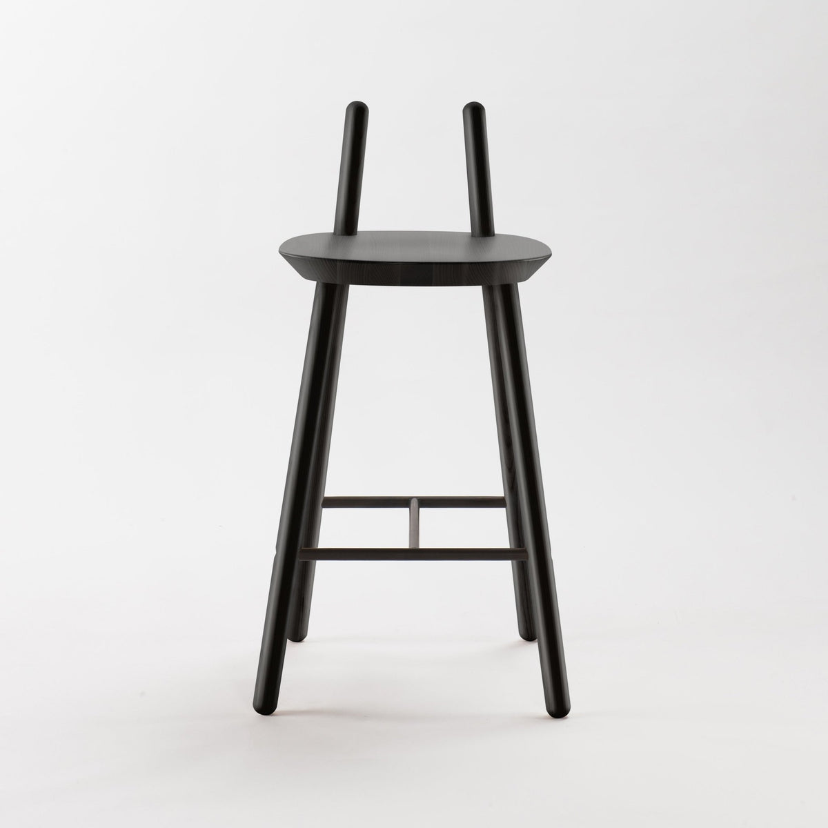 Chaise de bar noire 65 cm Naïve - Emko - The Cool Republic