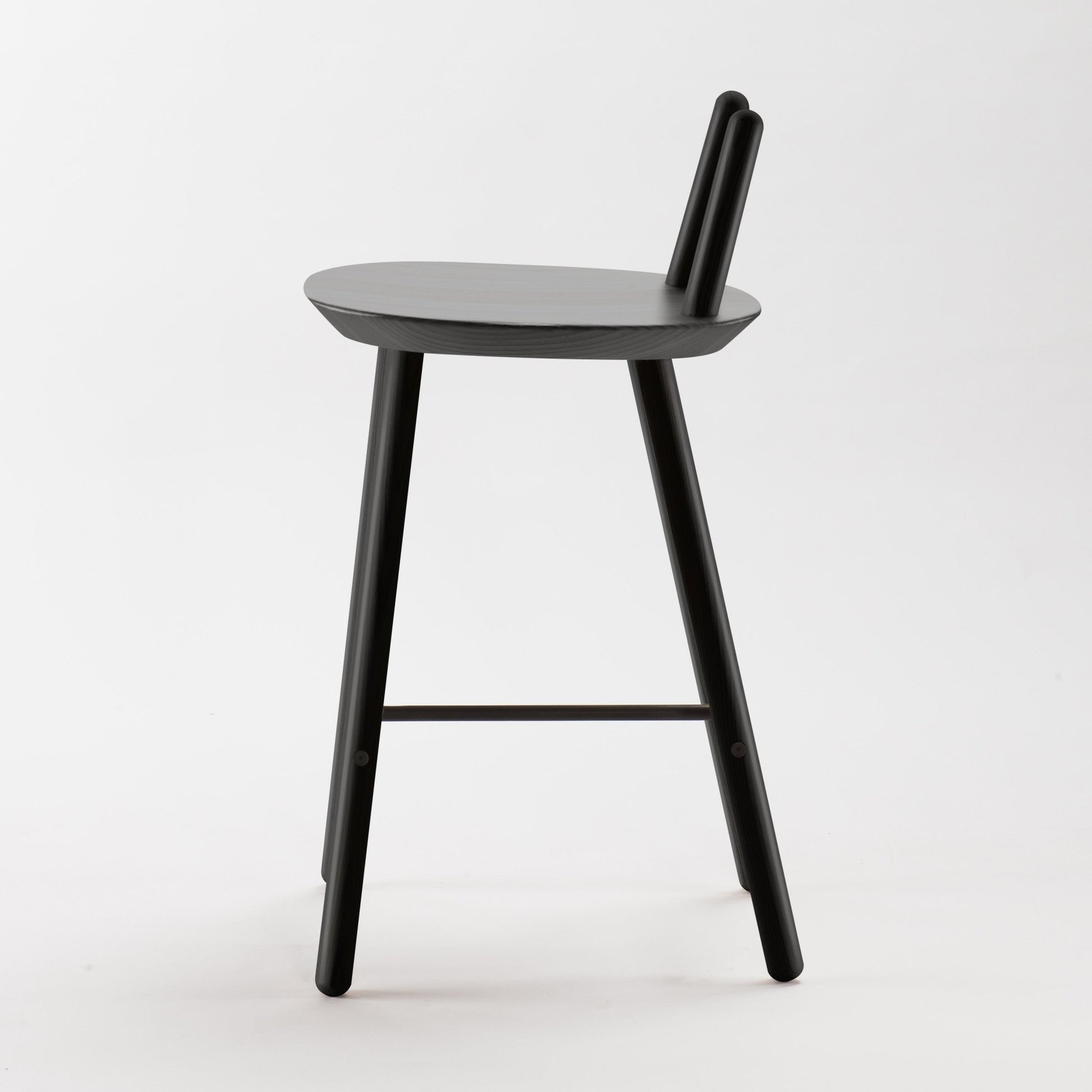 Chaise de bar noire 65 cm Naïve - Emko - The Cool Republic