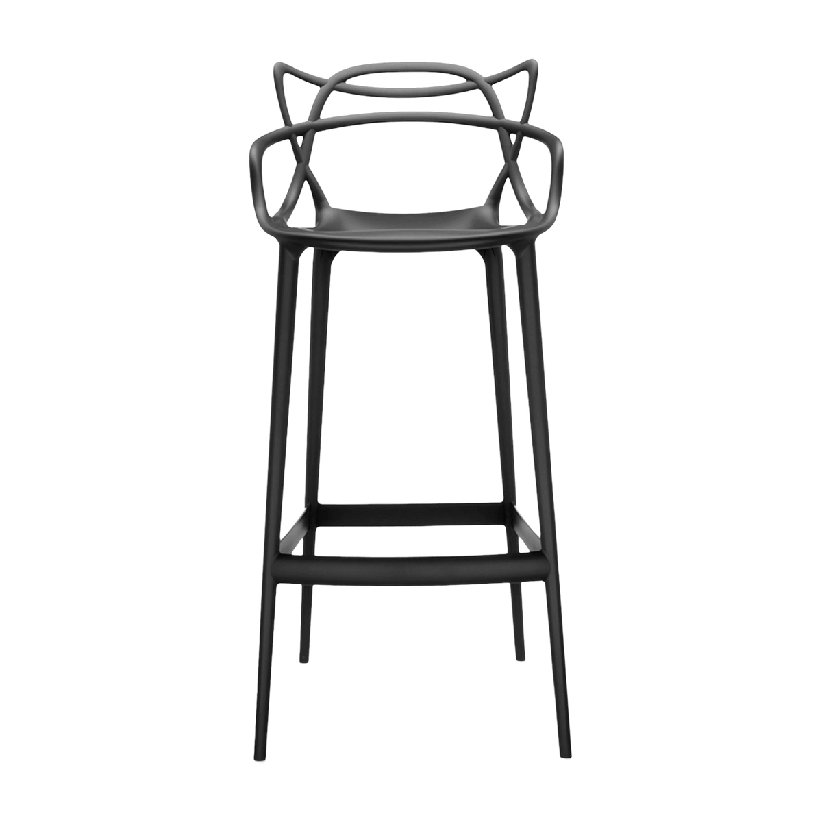 Chaise de bar noire 75 cm Masters - Kartell - The Cool Republic