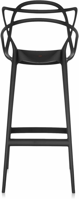 Chaise de bar noire 75 cm Masters - Kartell - The Cool Republic