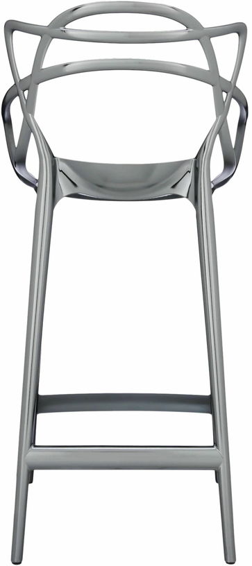 Chaise de bar noire métallique 65 cm Masters - Kartell - The Cool Republic