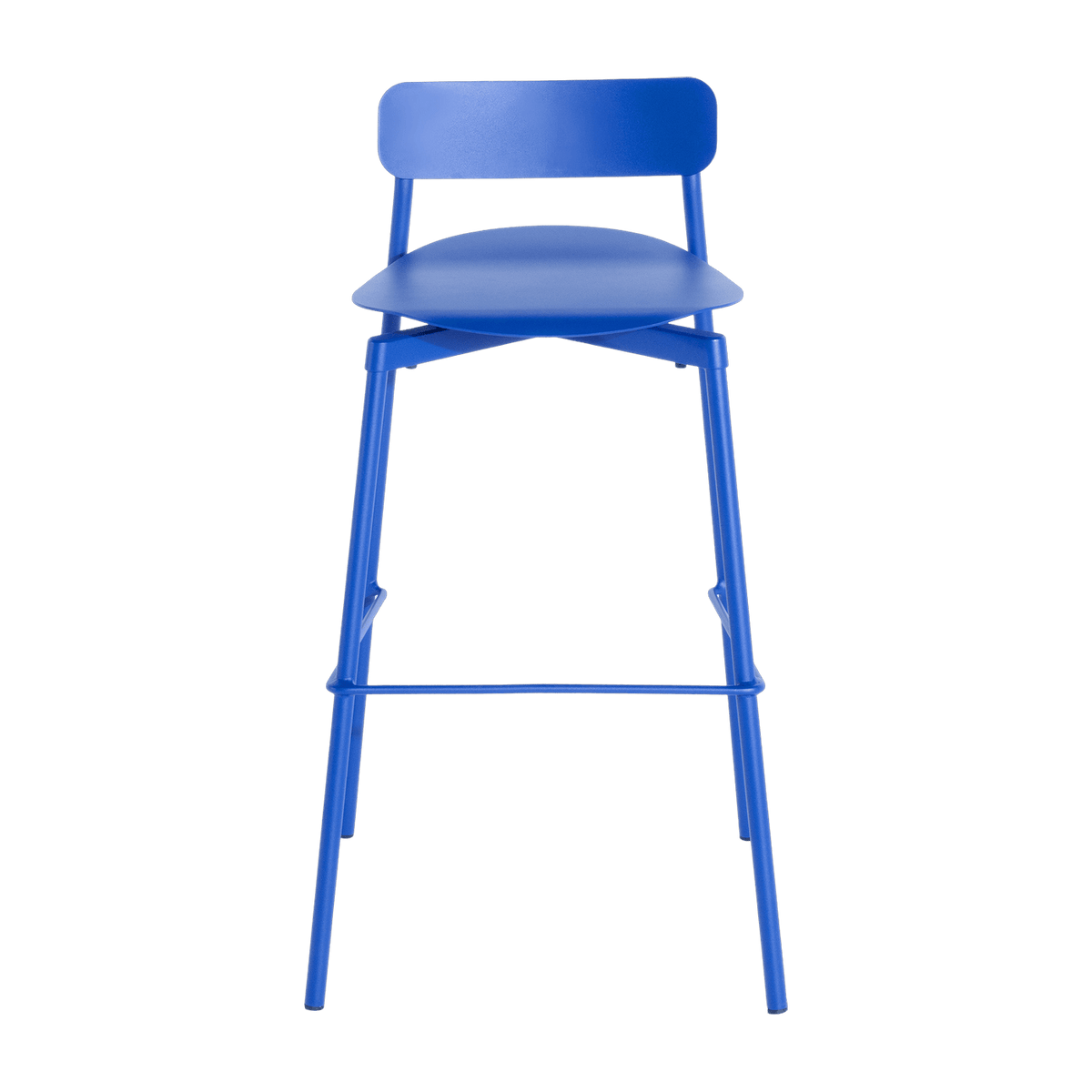 Outdoor bar chair blue 65 cm Fromme - Petite friture - The Cool Republic