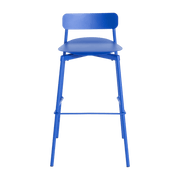 Chaise de bar outdoor bleu 65 cm Fromme - Petite friture - The Cool Republic