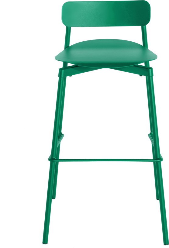 Chaise de bar outdoor vert menthe 65 cm Fromme - Petite friture - The Cool Republic