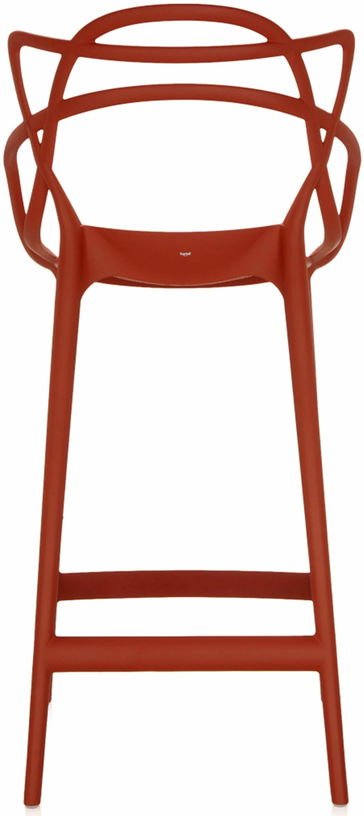 Chaise de bar rouge 65 cm Masters - Kartell - The Cool Republic