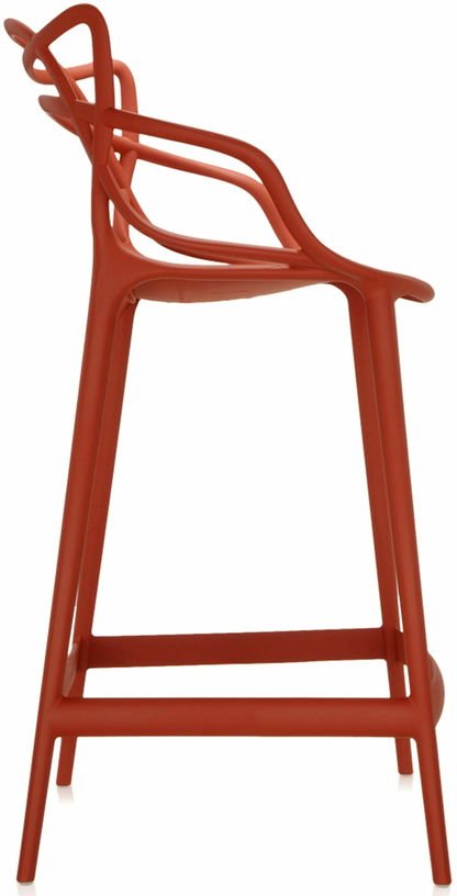Chaise de bar rouge 65 cm Masters - Kartell - The Cool Republic