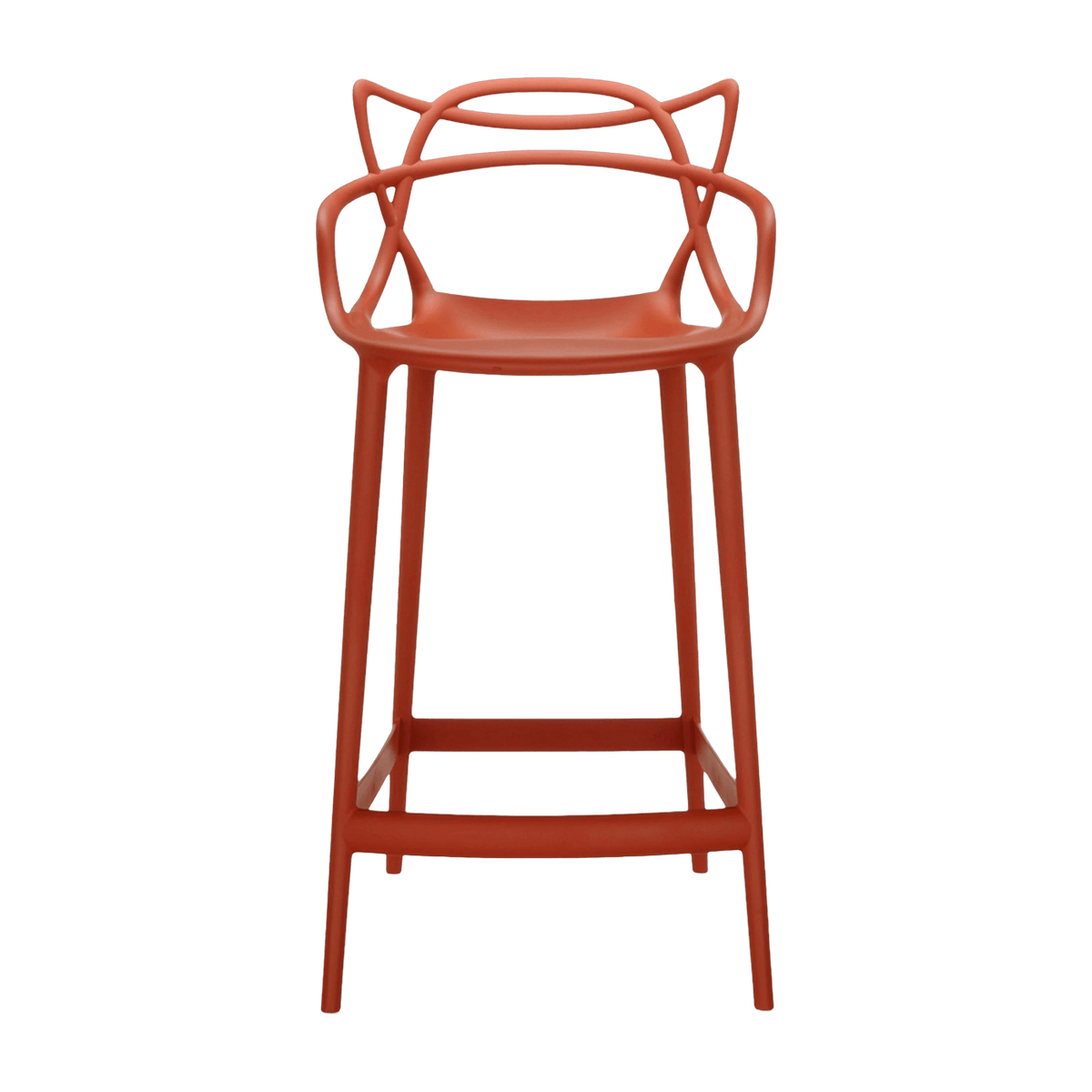 Chaise de bar rouge 65 cm Masters - Kartell - The Cool Republic