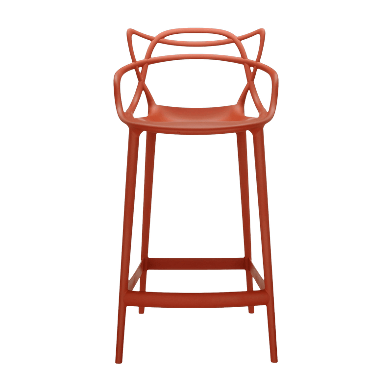Chaise de bar rouge 65 cm Masters - Kartell - The Cool Republic
