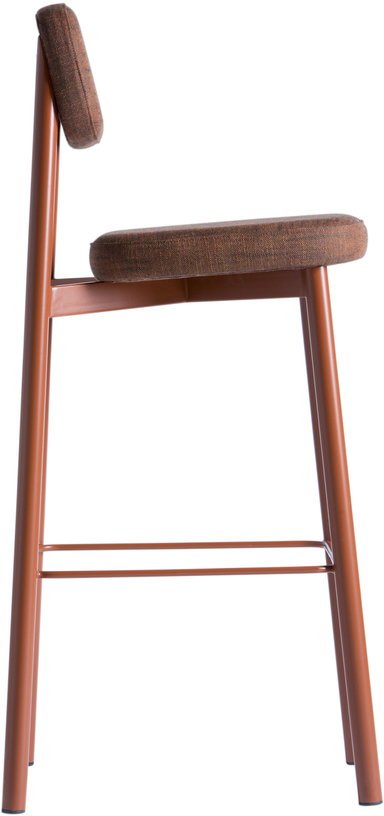 Chaise de bar rouge brique 75 cm Residence - Kann Design - The Cool Republic