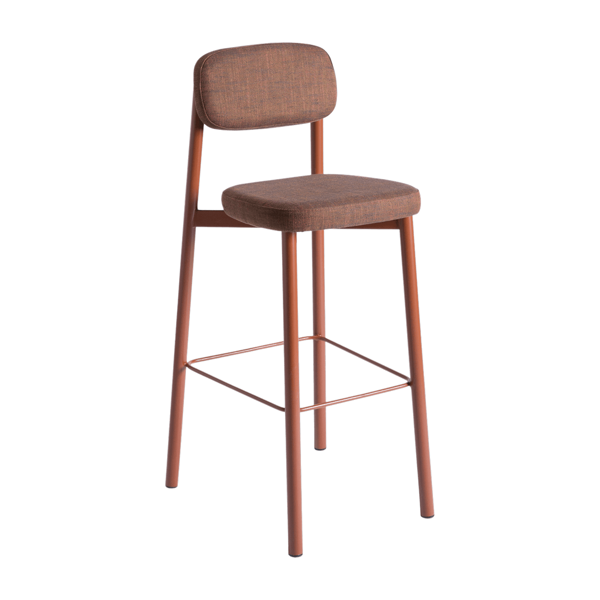 Chaise de bar rouge brique 75 cm Residence - Kann Design - The Cool Republic