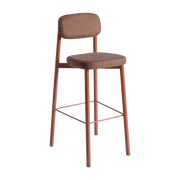 Chaise de bar rouge brique 75 cm Residence - Kann Design - The Cool Republic