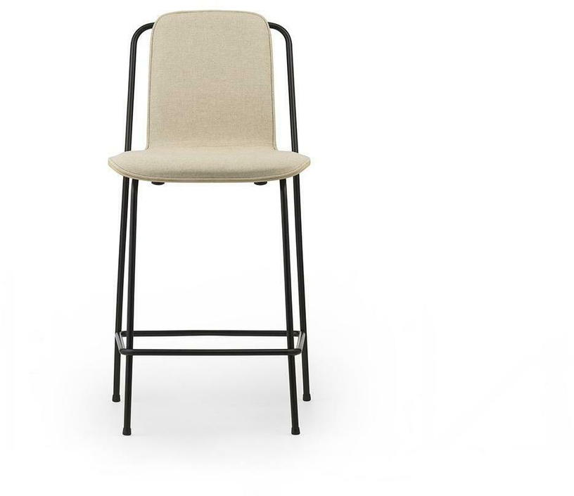Chaise de bar Studio 65 Cm tissu MLF20 structure Black Steel - Normann Copenhagen - The Cool Republic
