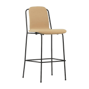 Chaise de bar Studio 75 Cm Full Uph. Black Steel - Normann Copenhagen - The Cool Republic