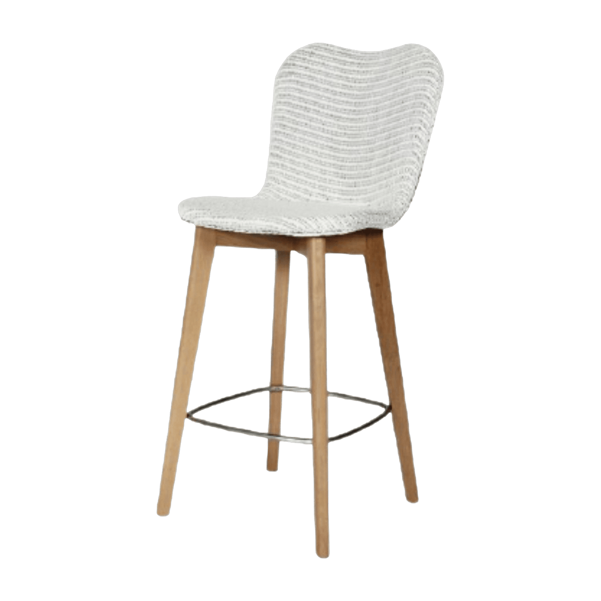 Chaise de bar tressée blanche 67 cm Lily - Vincent Sheppard - The Cool Republic