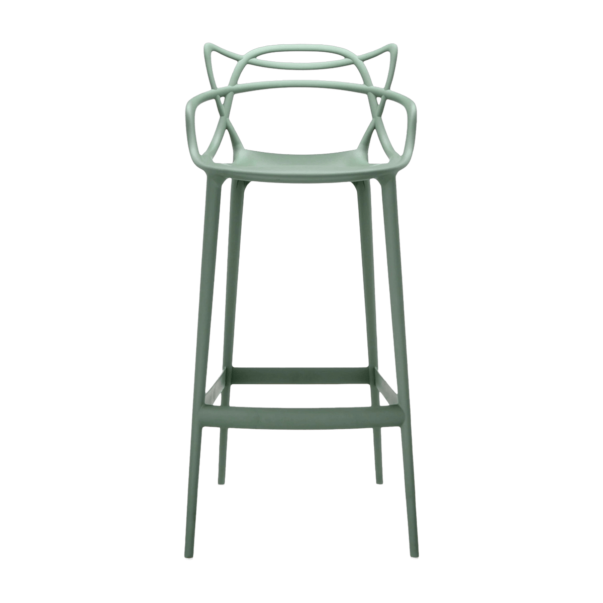Chaise de bar verte 75 cm Masters - Kartell - The Cool Republic