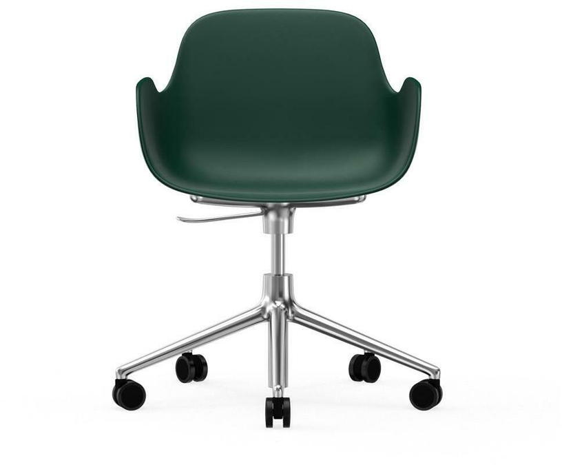Chaise de bureau avec accoudoirs en aluminium et pp vert Form - Normann Copenhagen - The Cool Republic