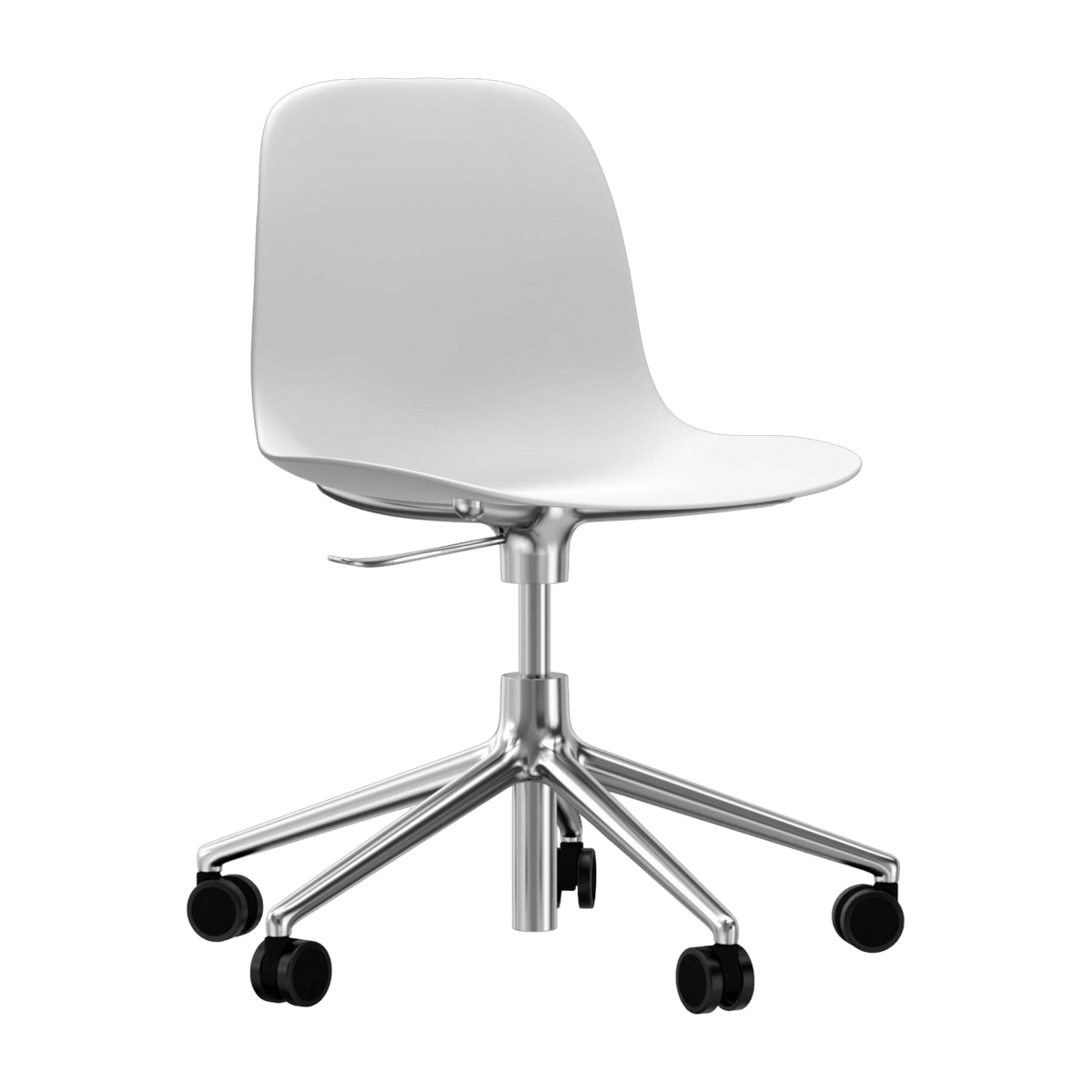Chaise de bureau en aluminium et pp blanc Form - Normann Copenhagen - The Cool Republic