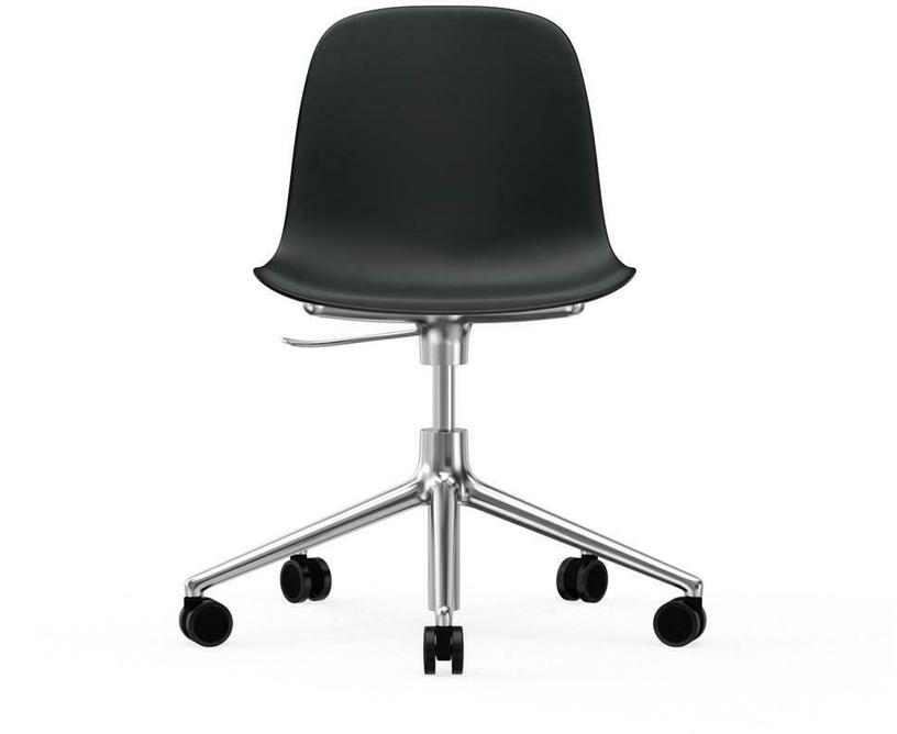 Chaise de bureau en aluminium et pp noir Form - Normann Copenhagen - The Cool Republic