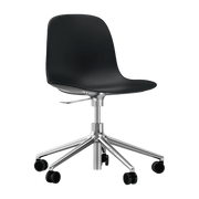 Chaise de bureau en aluminium et pp noir Form - Normann Copenhagen - The Cool Republic