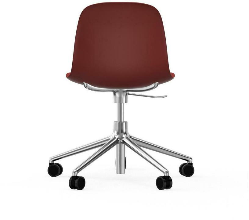 Chaise de bureau en aluminium et pp rouge Form - Normann Copenhagen - The Cool Republic