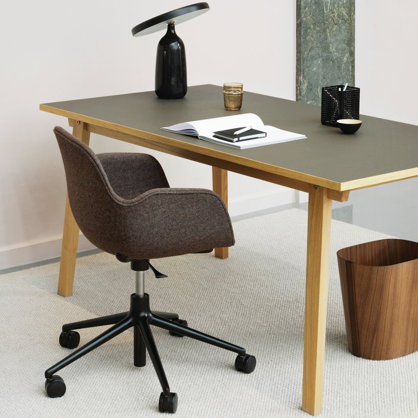 Chaise de bureau en aluminium et pp vert Form - Normann Copenhagen - The Cool Republic