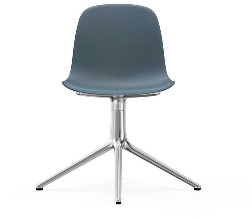 Chaise de bureau en polypropylène bleue Swivel 4L bleu - Normann Copenhagen - The Cool Republic