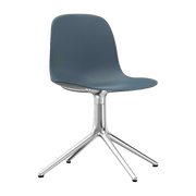 Chaise de bureau en polypropylène bleue Swivel 4L bleu - Normann Copenhagen - The Cool Republic
