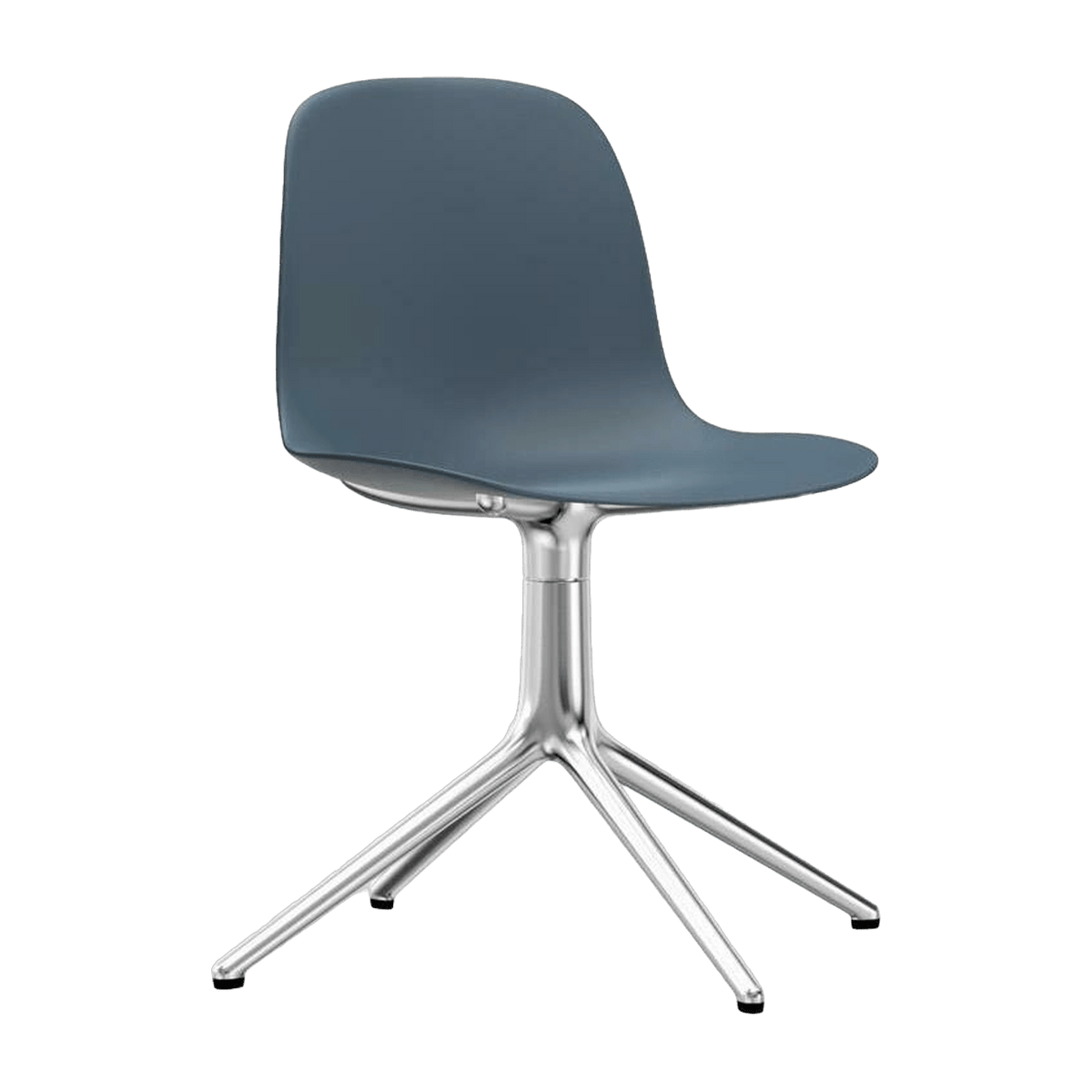 Chaise de bureau en polypropylène bleue Swivel 4L bleu - Normann Copenhagen - The Cool Republic