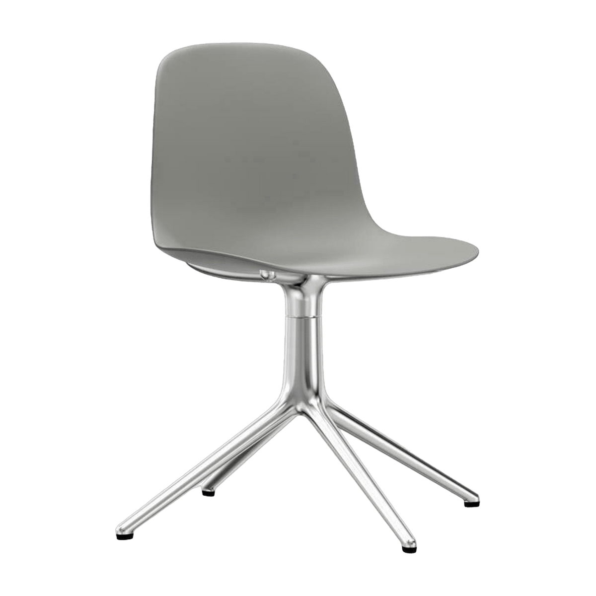 Chaise de bureau en polypropylène grise Swivel 4L Grey - Normann Copenhagen - The Cool Republic