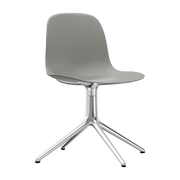 Chaise de bureau en polypropylène grise Swivel 4L Grey - Normann Copenhagen - The Cool Republic