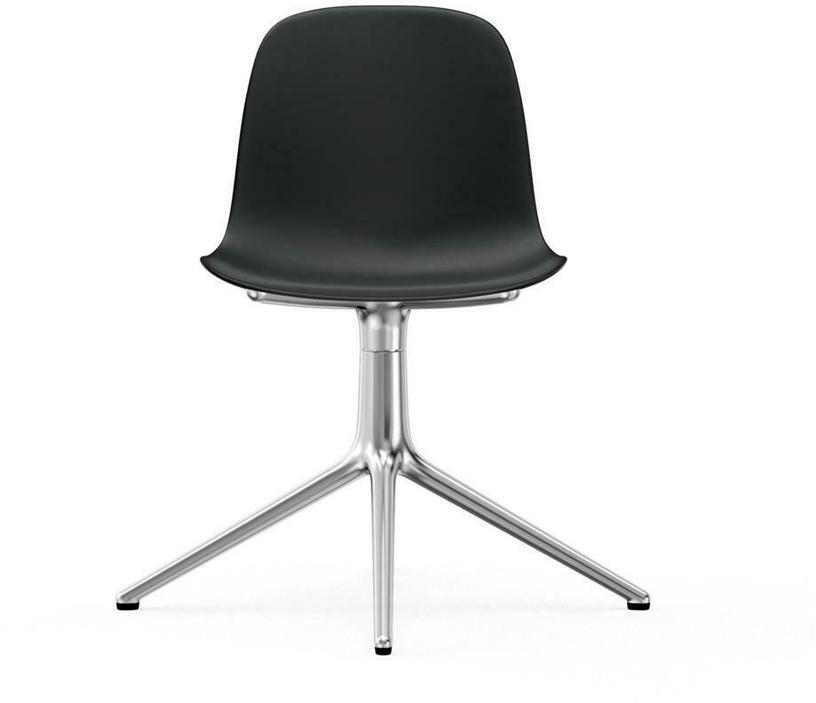 Chaise de bureau en polypropylène noire Swivel 4L noir - Normann Copenhagen - The Cool Republic