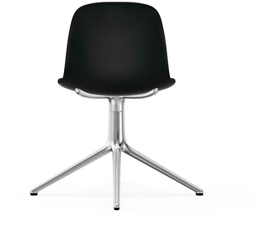 Chaise de bureau en polypropylène noire Swivel 4L noir - Normann Copenhagen - The Cool Republic