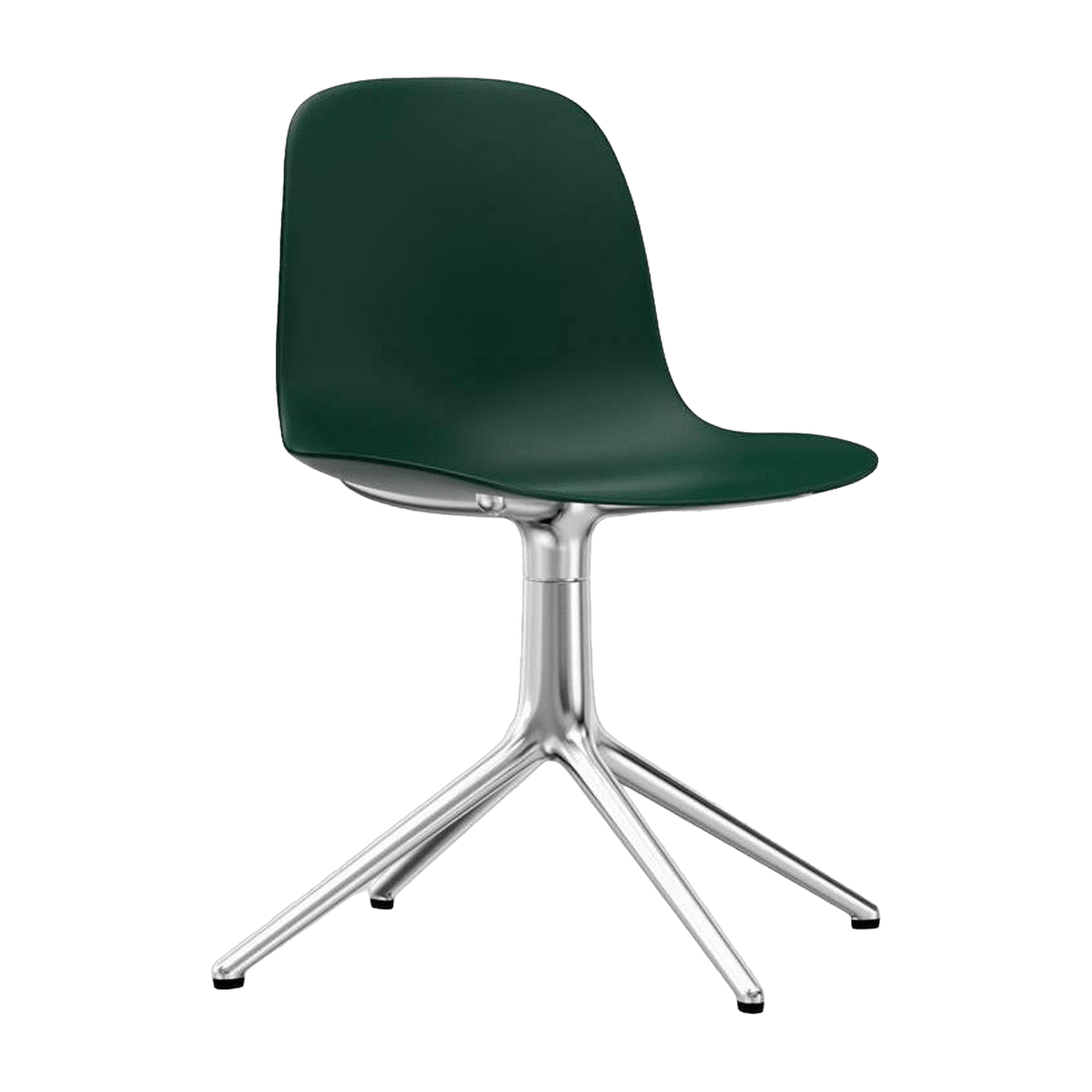 Chaise de bureau en polypropylène verte Swivel 4L vert - Normann Copenhagen - The Cool Republic