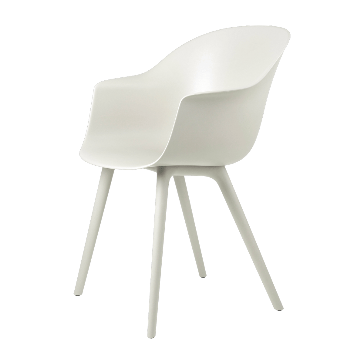 Garden chair alabaster white Bat - Gubi - The Cool Republic