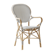 Chaise de jardin avec accoudoir bistrot blanc Isabelle - Sika Design - The Cool Republic