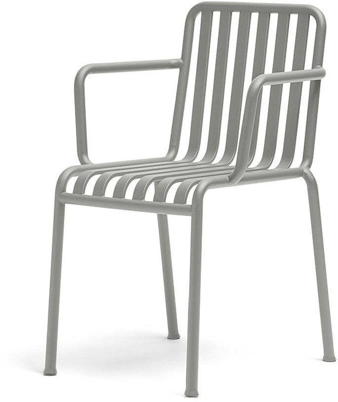 Chaise de jardin avec accoudoir en métal gris Palissade - HAY - The Cool Republic