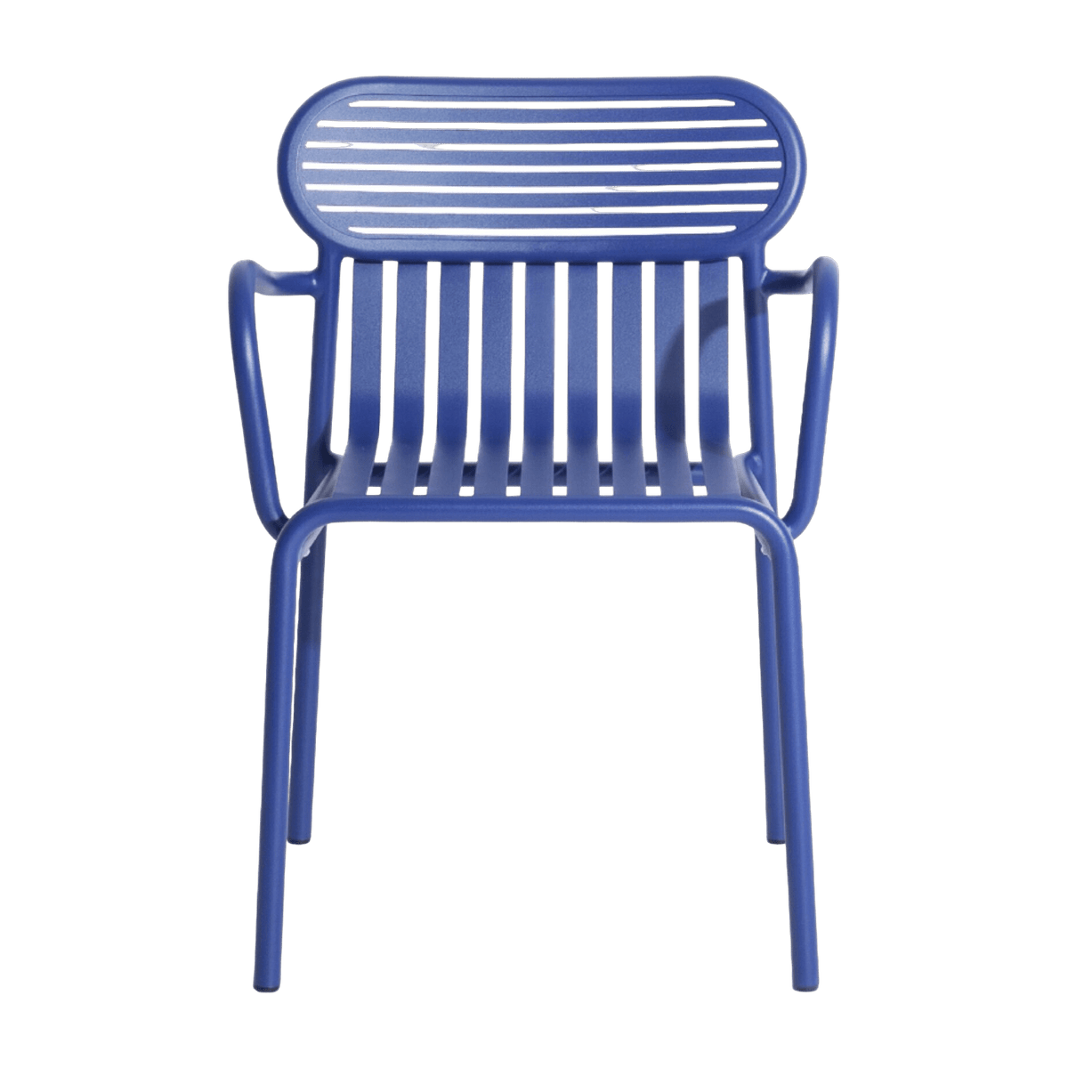 Chaise de jardin avec accoudoirs bleue Week end - Petite friture - The Cool Republic