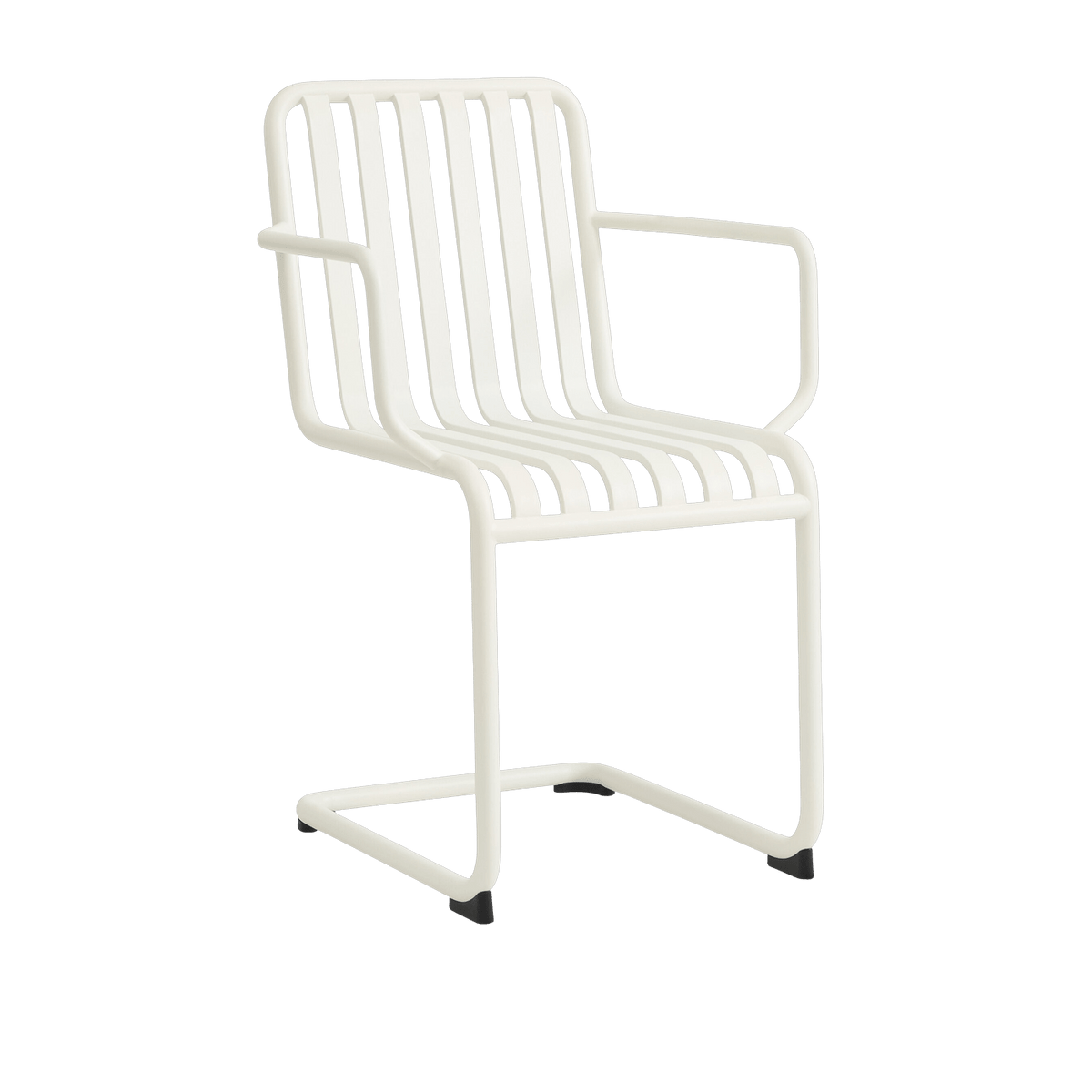 Chaise de jardin avec accoudoirs en acier blanc cassé Palissade - HAY - The Cool Republic