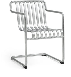 Chaise de jardin avec accoudoirs en acier galvanisé 54x65x80cm Palissade - HAY - The Cool Republic