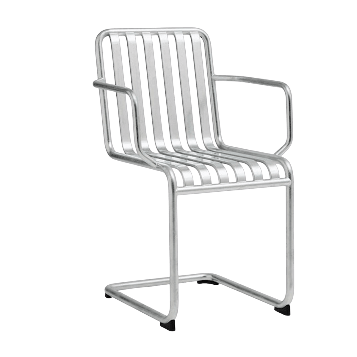 Chaise de jardin avec accoudoirs en acier galvanisé Palissade - HAY - The Cool Republic