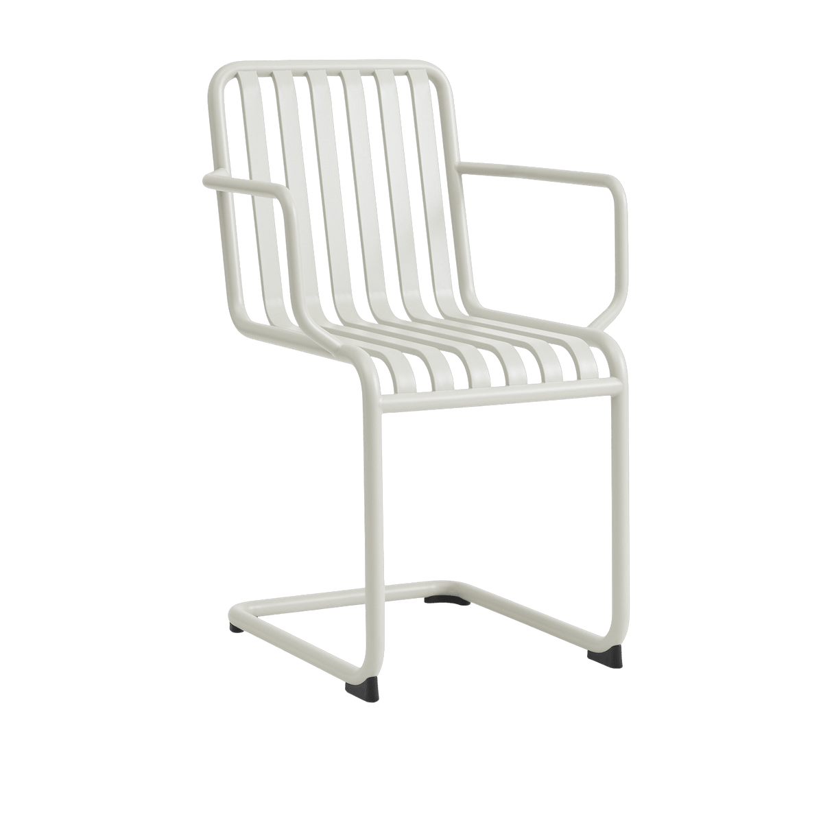 Chaise de jardin avec accoudoirs en acier gris clair Palissade - HAY - The Cool Republic