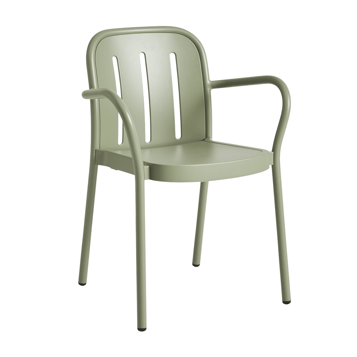 Chaise de jardin avec accoudoirs en métal vert Deville - HAY - The Cool Republic